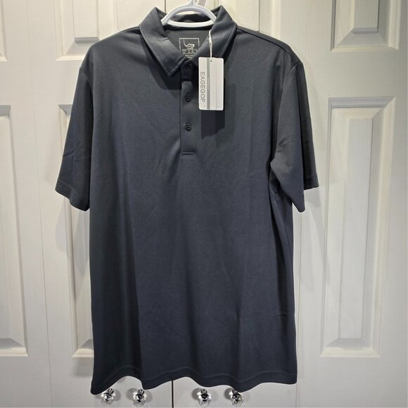 NWT Men’s Gray Performance Athletic Golf Shirt | Size Large - Picture 1 of 5